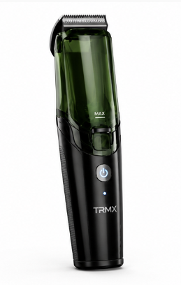 Cordless Men Beard Trimmer Rechargeable Electric Shaver Vacuum Hair Clipper For Mustache Sideburns Waterproof Shaving Machine