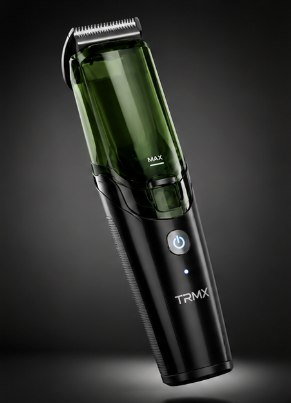 Cordless Men Beard Trimmer Rechargeable Electric Shaver Vacuum Hair Clipper For Mustache Sideburns Waterproof Shaving Machine